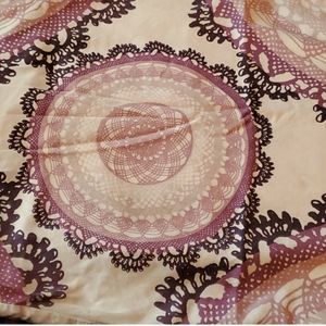 Queen Duvet QUEEN. pink, purple, white mandalas